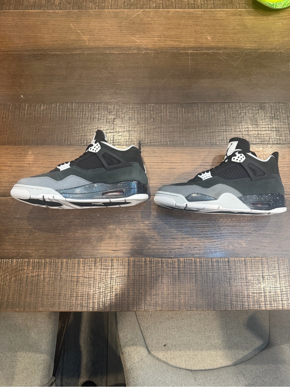 Nike Air Jordan 4 Retro Fear (2024) Size 9.5 Men’s Black/Anthracite GOAT Verifie